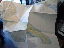 Large USAF Pilot Flight Chart, Italy & Yugoslavia, 1965