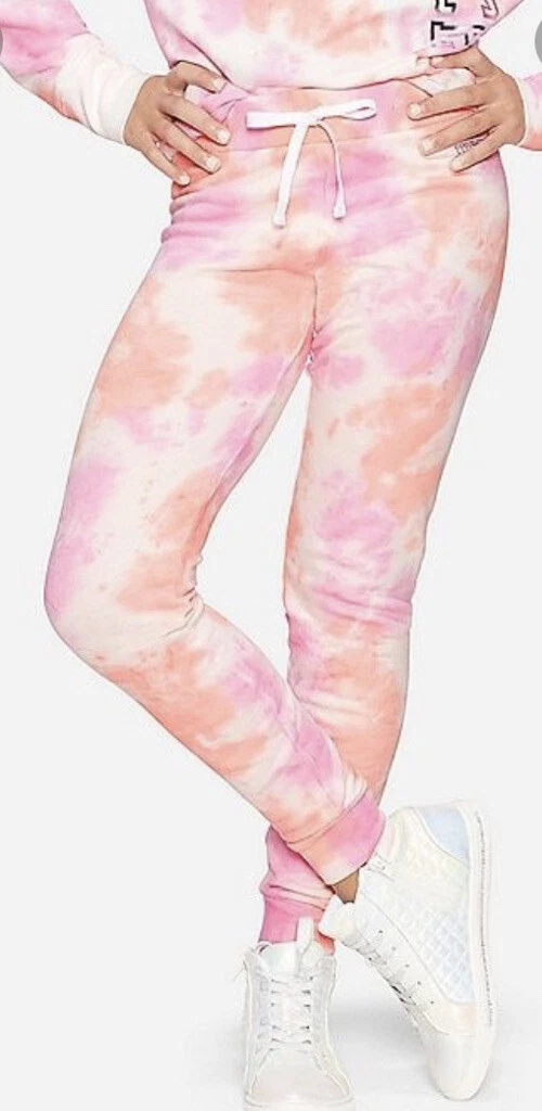 Pink tie dye sweatpants new arrivals