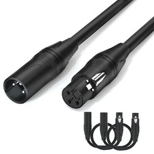 XLR Cables 15 feet Premium Shielded XLR Male and Female Cable Balanced XLR Mi...