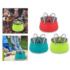 1L Camping Silikon Faltbarer Wasserkocher Faltbar Kochtopf Wandertopf