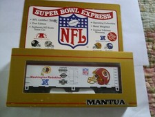 MANTUA HO NFL TEAM TRAIN CAR WASHINGTON REDSKINS /CAR LIST 