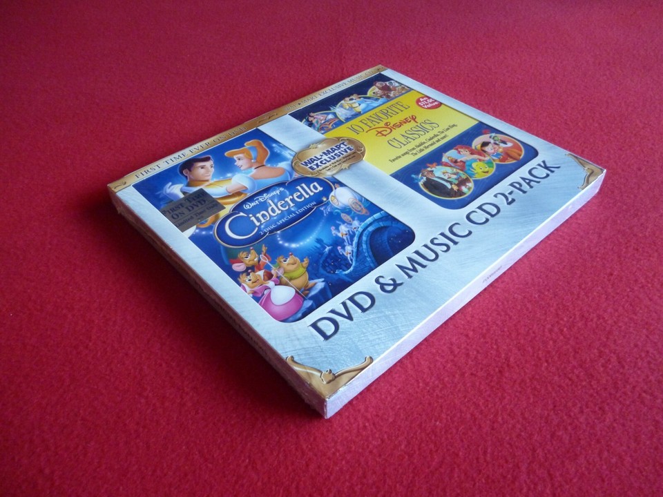 CINDERELLA 2-DISC SPECIAL EDITION WALT DISNEY DVD AND MUSIC CD 2 PACK ...