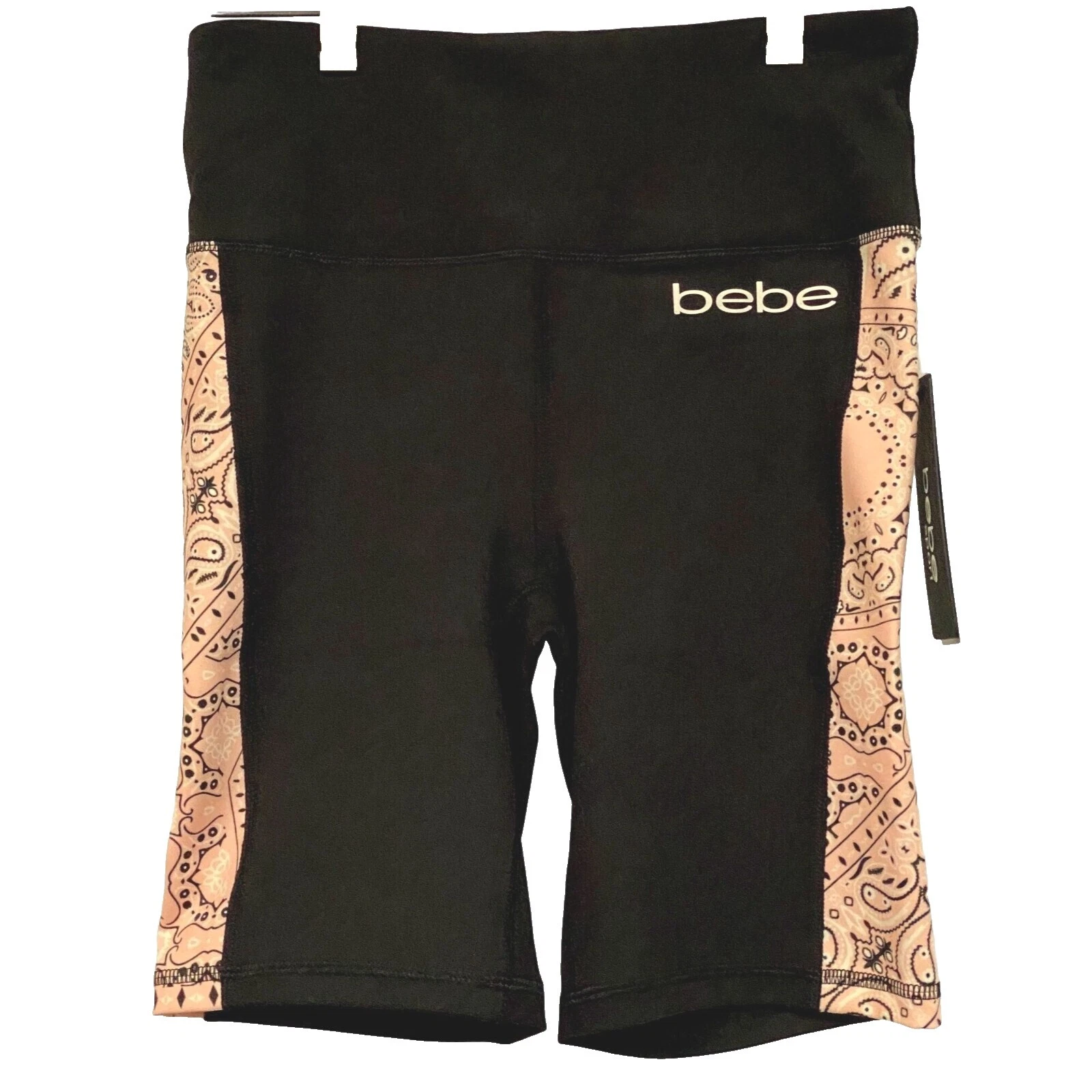 Pantalones cortos sólido negro para mujer bebe