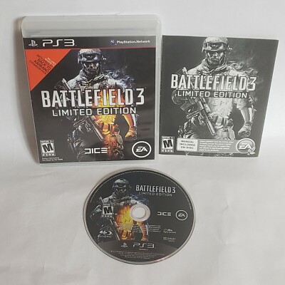 Battlefield 3 -- Limited Edition (Sony PlayStation 3, 2011) TESTED