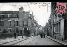 Lot de 2 cartes : BOURGES (18) HOTEL JACQUES COEUR Rue des Arènes 1905 / en 1900