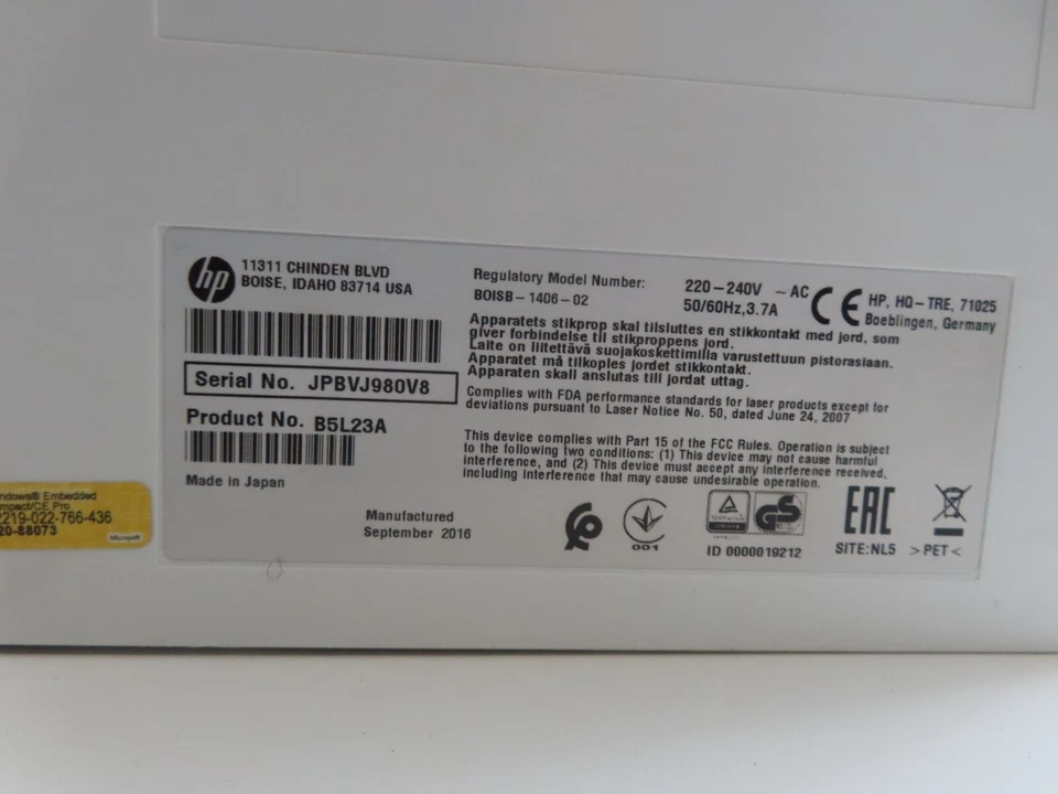 HP LaserJet Enterprise M552DN A4 Colour Laser Printer - B5L23A - Image 3 of 4