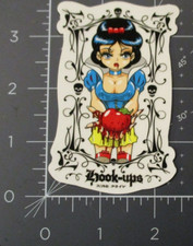 PEGATINA SKATE HOOK-UPS blanca nieve manzana niña monopatines cascos calcomanía hentai Z