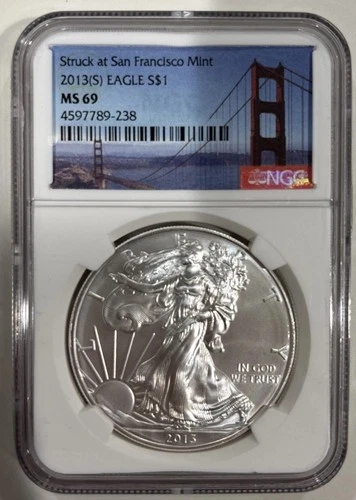 American Silver Eagle 2013-S NGC MS69