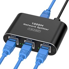 THXCDBID Ethernet Splitter 1 to 3 High Speed LAN 1 3