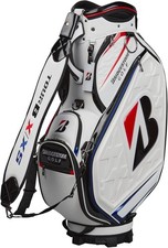 BRIDGESTONE Golf Men's Caddy Bag TOUR REPLICA 9.5 x 47 inch 4.9kg White CB2601