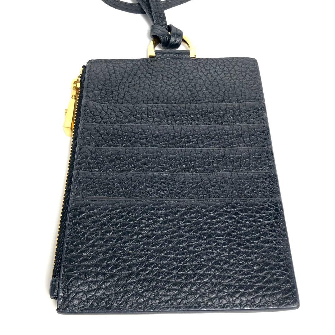 Versace Medusa Wallet Coin Case Black Unisex with Detachable Strap Used thumbnail 7