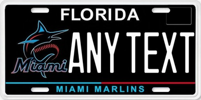 #ad #ad Florida Miami Marline Custom Flat Aluminum Vanity License Plate Your TEXT NAME $19.90