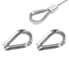 zDwfDc 2PCS M10 Stainless Steel Thimbles for 3/8” Diameter 2pcs Thimble 