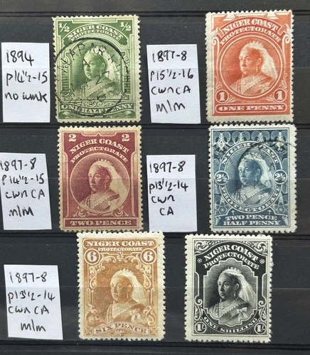 Nigeria Niger Coast QV used & MM collection