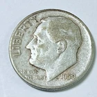 1950 Roosevelt Dime 90% Silver Coin Circulated Coin #6176