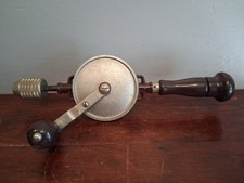 Hand Drill By STANLEY NO. 624 VGC Vintage With 8 Bits Inside The Handle USA Made
