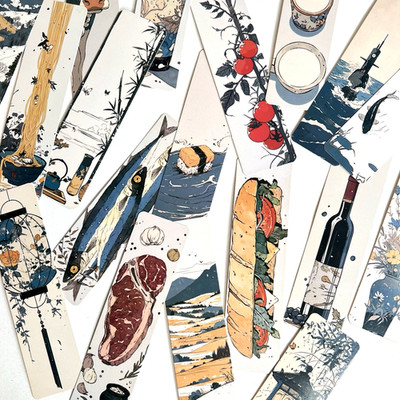 Japan Food Landscape Bookmarks Scrapbooking Collage Junk Journal