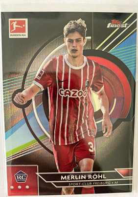Topps 2022-23 Topps Finest Bundesliga Merlin Rohl Rookie SC Freiburg 144/199