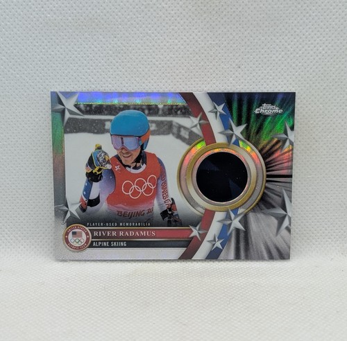 2026 Topps Chrome Winter Olympics - River Radamus Alpine Skiing Used Memorabilia