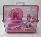 Mattel Vintage 1995 Barbie Magic Moves Wind Up Pet Hamster Cage Working