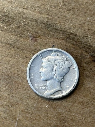 1918D Mercury Dime VF