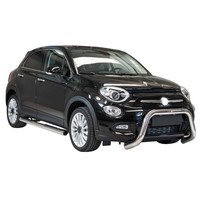 FrontbüGel FrontschutzbüGel FüR Fiat 500X 2014-2018 ø76Mm Stahl Silber Schutz