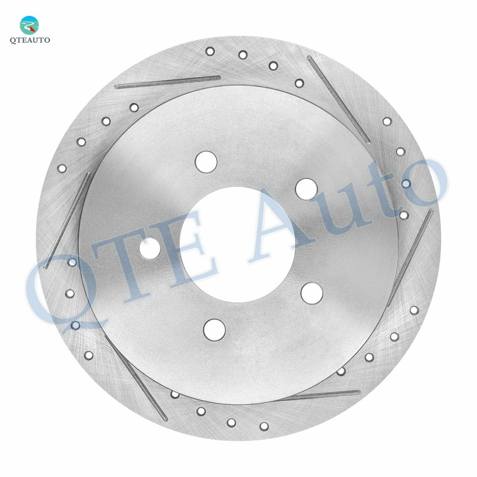 Задние дисковые диски с прорезями и просверленными отверстиями 334 мм для Ford Expedition 1997-2002 годов выпуска - Изображение 2 из 4
