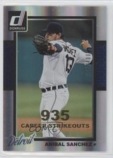 2014 Panini Donruss Gold Career Stat Line 224/400 Anibal Sanchez #292 0a3