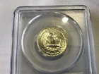 1950 silver washington quarter. MS 65