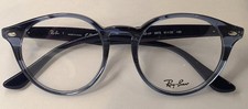 RAY-BAN RB 2180-VF 5572 NAVY BLUE AUTHENTIC ROUND EYEGLASSES RX 51-20-150 MM NEW