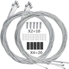 Hapleby 10PCS Premium Bike Shift Cable, Professional Bicycle Shift Wire Kit f...