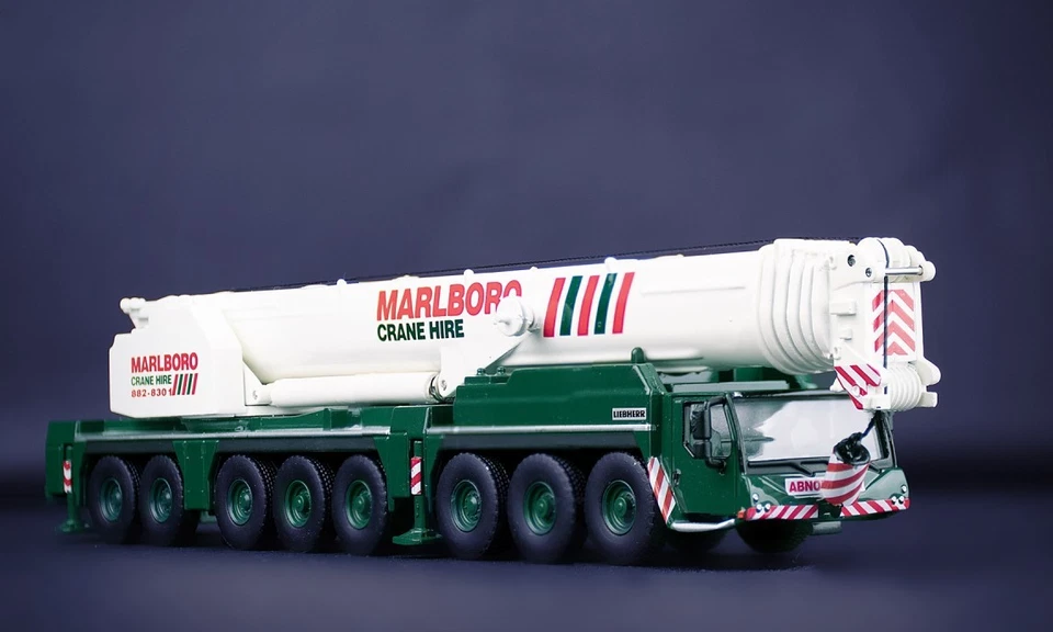 IMC MODELS, LIEBHERR LTM1450-8.1 MALBORO NOLEGGIO GRU, 1/87, IMC32-0161 - Immagine 2 di 4