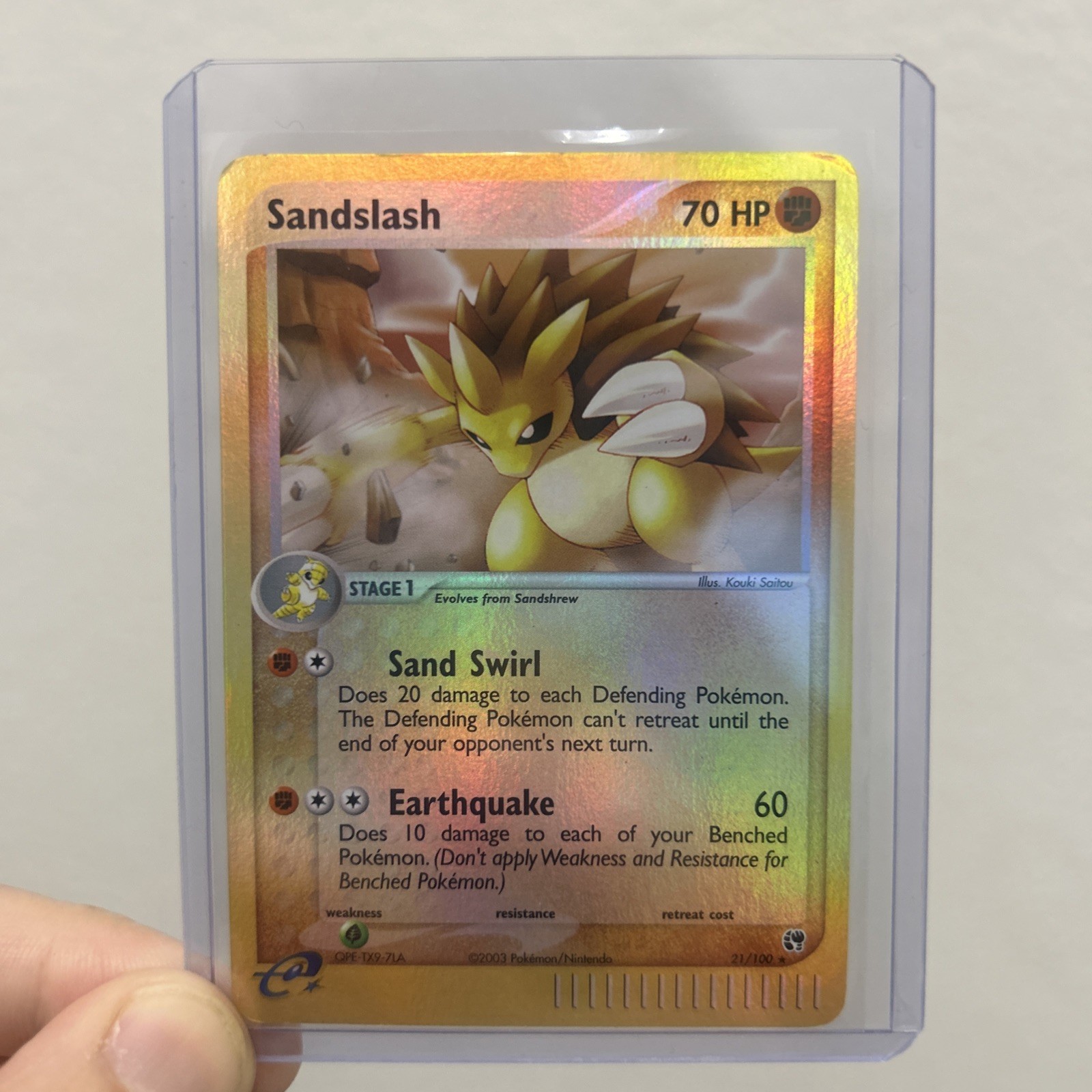 Sandslash Sandstorm 21/100 Reverse Holo Pokemon TCG NM