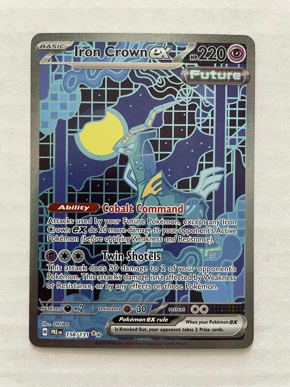 Deal for Pokemon TCG Iron Crown ex 158/131 Prismatic Evolutions English