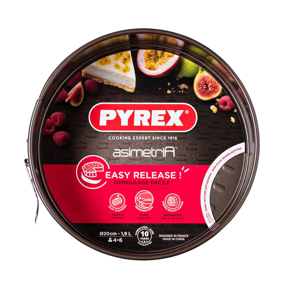 Moule de pâtisserie Pyrex 20 cm avec fond amovible étanche