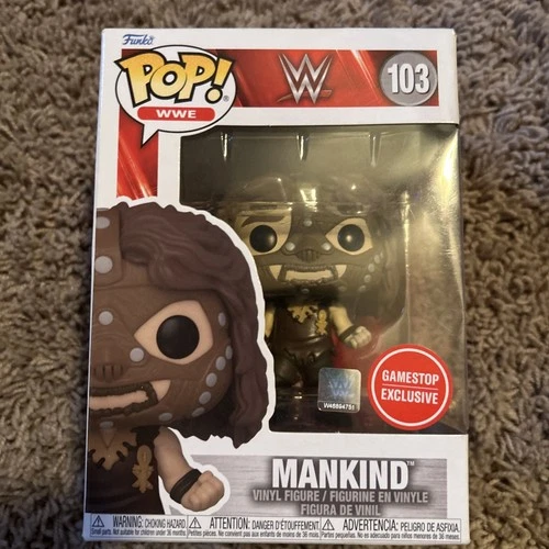 Funko POP! WWE WWF Mankind Mick Foley 103 Vinyl Figure GameStop Exclusive