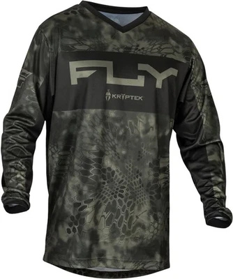 FLY RACING F 16 Kryptec Jersey Hemd Moos grau/schwarz Gr. S , Fly 377-925S MX - Bild 1 von 4