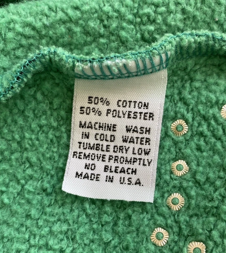 Sudadera con Capucha Vintage Y2K Primp M Cremallera Estampado Lazos Verdes Estrás Foto 4 de 4