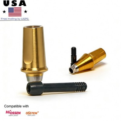 Hiossen Oss Dental Mini Regular Hex Titanium Straight Cemented Transfer Abutment