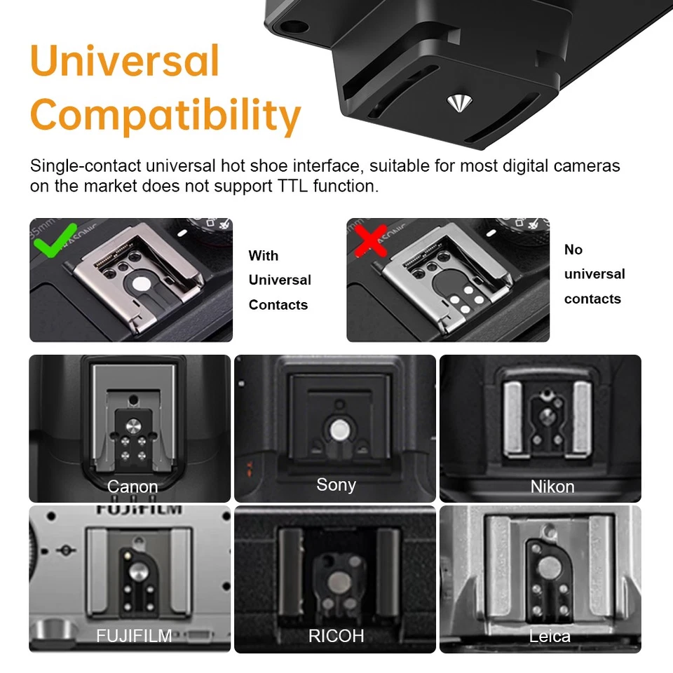 MEDALight F50 Mini Flash Light Speedlite for Canon Nikon Sony Fuji Ricoh Cameras - Image 3 of 4