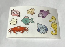 Provo Craft Scrapbook Stickers SEA LIFE  FISH CRAB SHELLS *