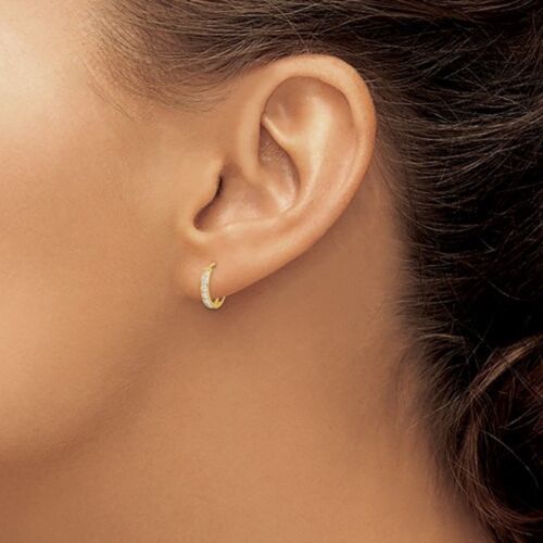 14K Solid Gold Hoop Earrings - 14K Real Gold Hoop - 2mm- 2.5mm - 3mm- ER247 - Picture 5 of 18