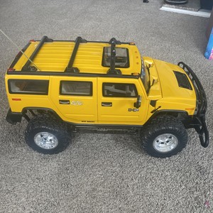 NEW BRIGHT H2 HUMMER 1/6 SCALE RC YELLOW TRUCK FOR PARTS OR REPAIR | eBay