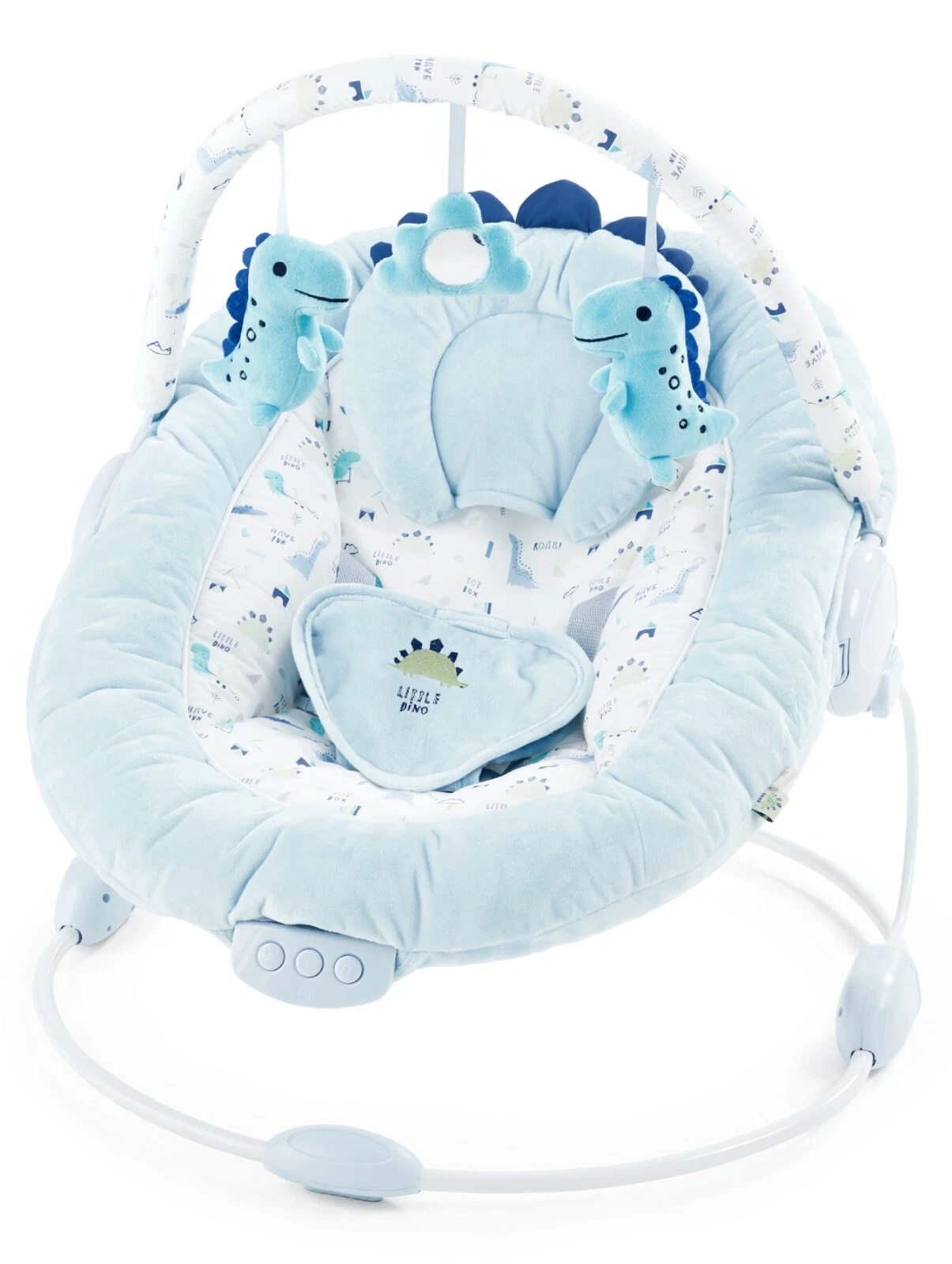 LADIDA Blue Baby Bouncer Recliner Padded Seat, Music & Vibration Dino Design 696
Opens in a new wind