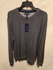 Club Room Men's 100 Cotton Size Large Sweater Charcoal HTR