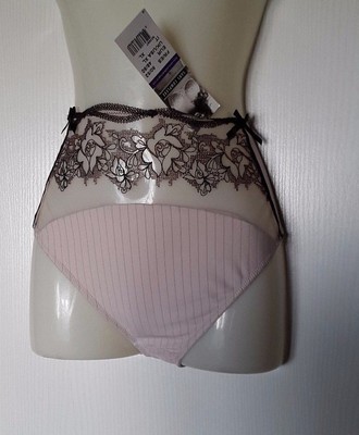 OHNE KOMPLEX HÖSCHEN BEIGE/SCHWARZ/TAUPE MIT TÜLL STICKEREI FR50-52 / EU48-50