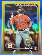 2024 Topps Series 1 Gold Foil Yainer Diaz #77