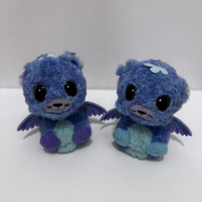 Interactive Hatchimals Set Of 2 Blue & Purple Spin Master Tested Working Great 
