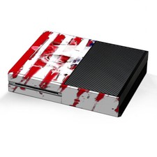 Xbox One Console Skins Decal Wrap ONLY - U.S.A. Flag Skull Drip