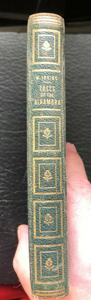 Rare Spanish Printing The Alhambra by Washington Irving gilt embossed illus. - Image 3 of 4